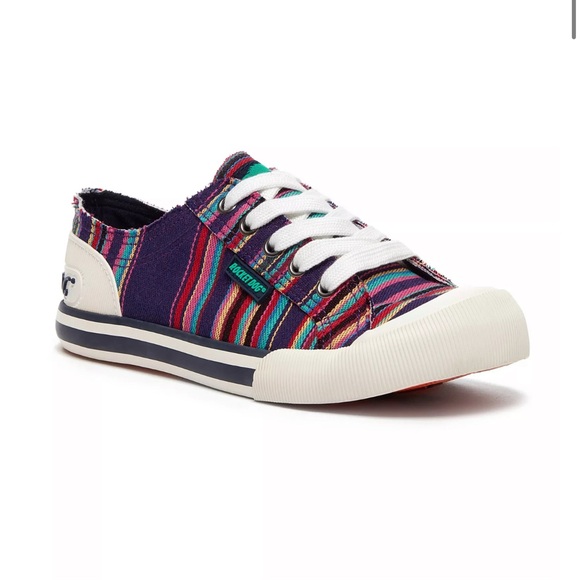 Rocket Dog Shoes - Rocket Dog Jazzin Aloe Colorful Stripe Sneaker Women's Shoes Size 9.5 NEW No Box
